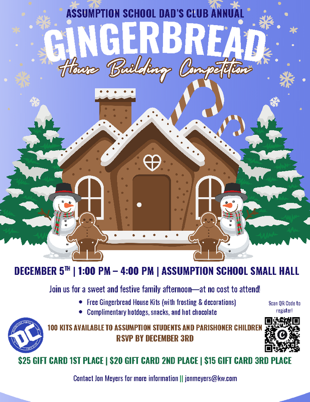 gingerbread social flyer