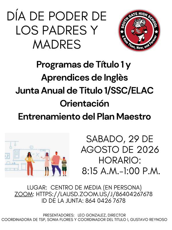 Parent Power Day Flyer in Spanish