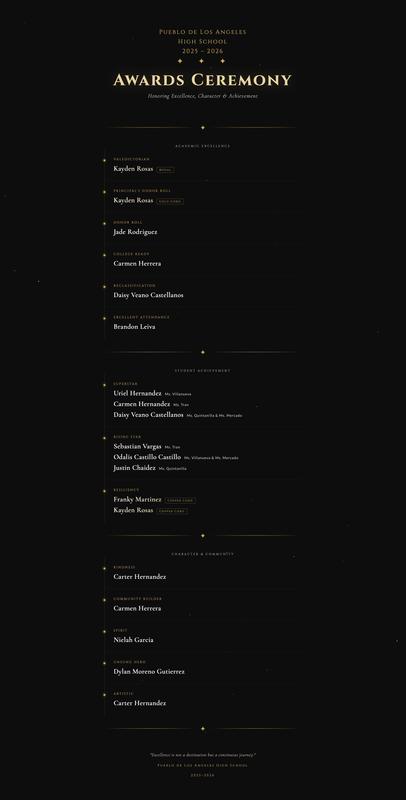 Ceremony Program