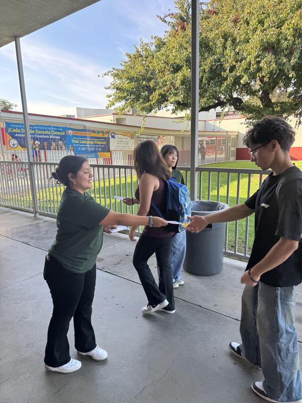 NAMI Students distribute resources