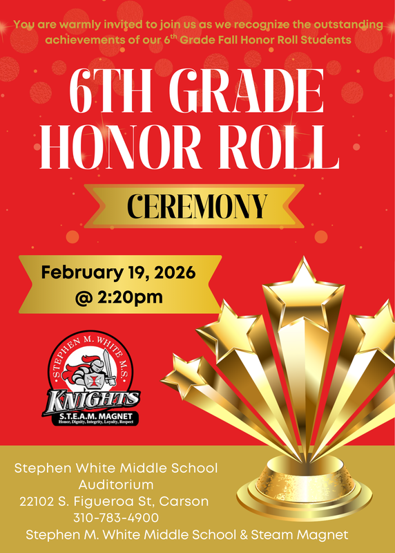 6th grade Honor Roll Assembly