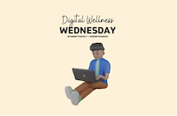 illustration of a boy on a laptop