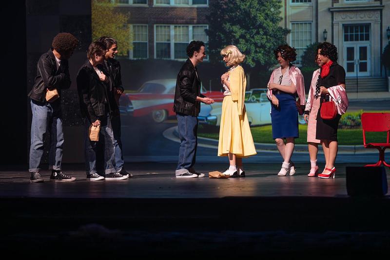 THS Theatre students perform a scene from Grease