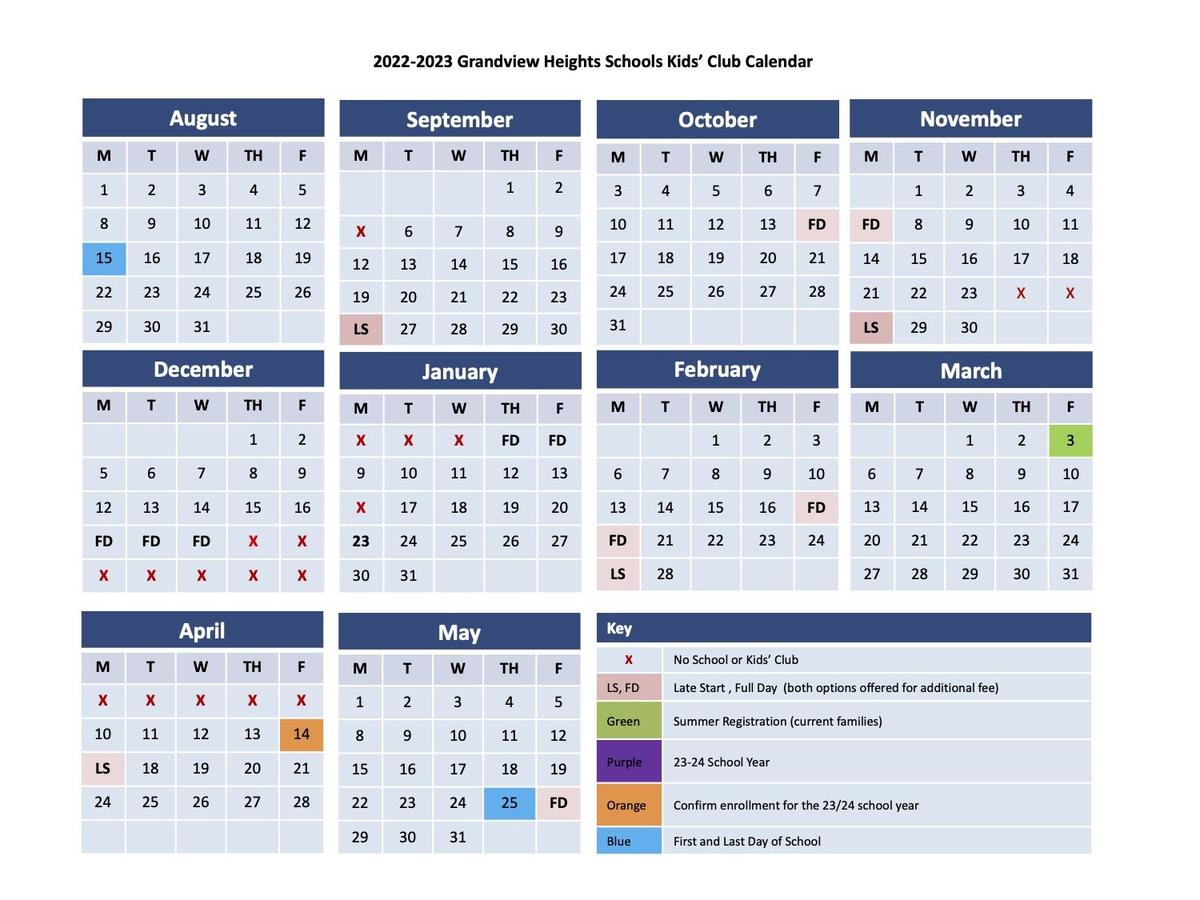 2022 2023 School Year Program Information Child Care Kids Club 