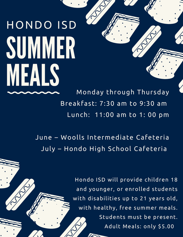 Free Summer Meals at Woolls in June and the High School in July