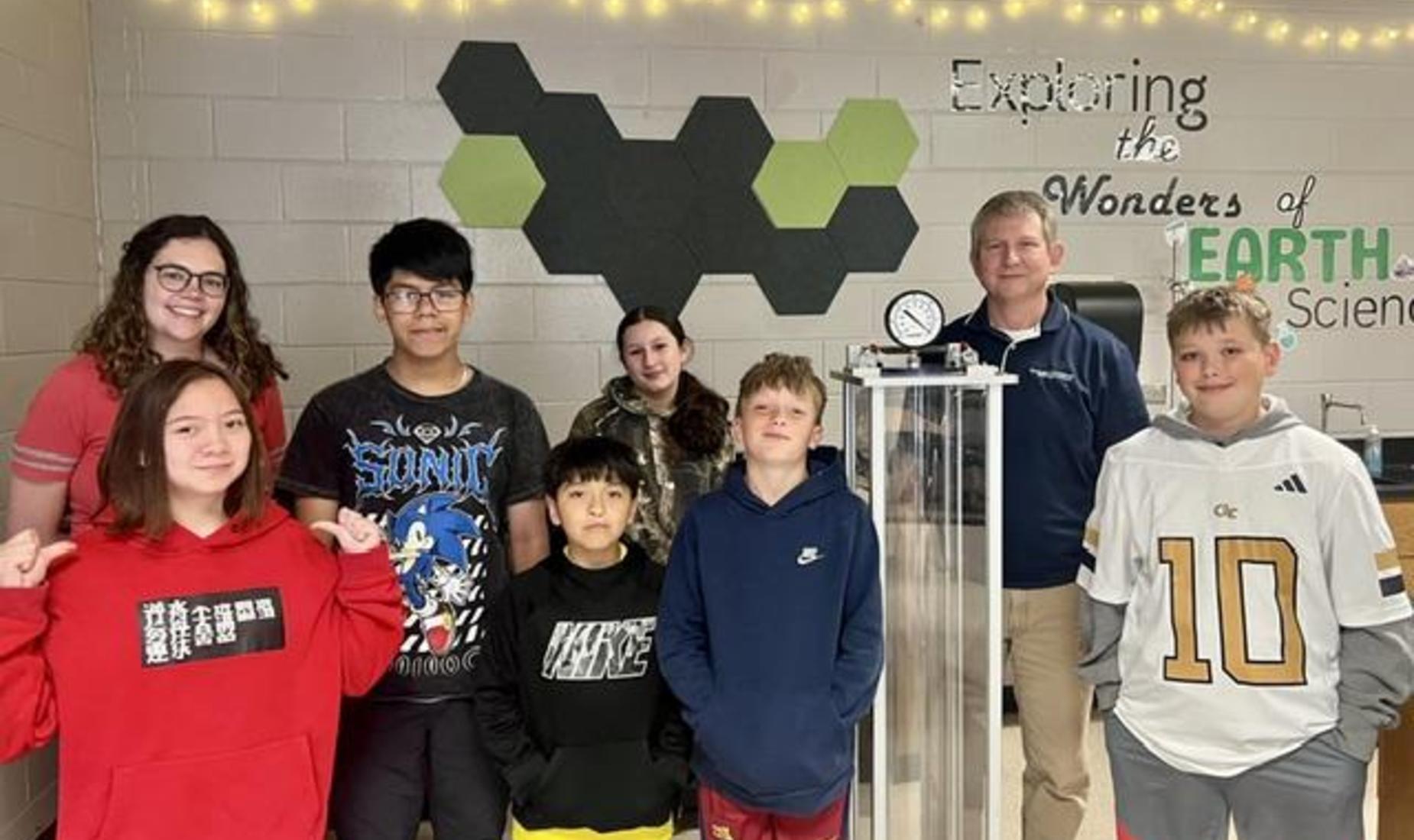 6th grade science students had a guest speaker from Georgia Tech