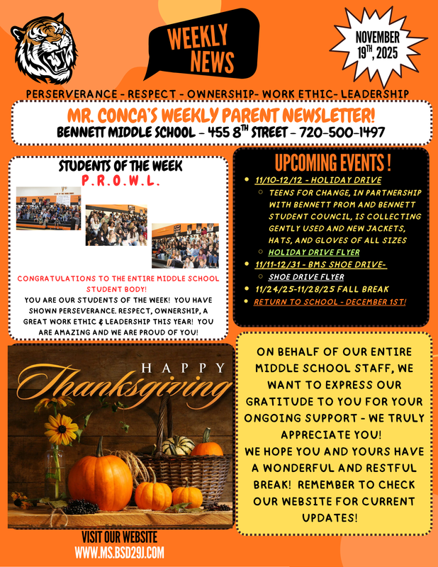 Weekly Parent Newsletter English