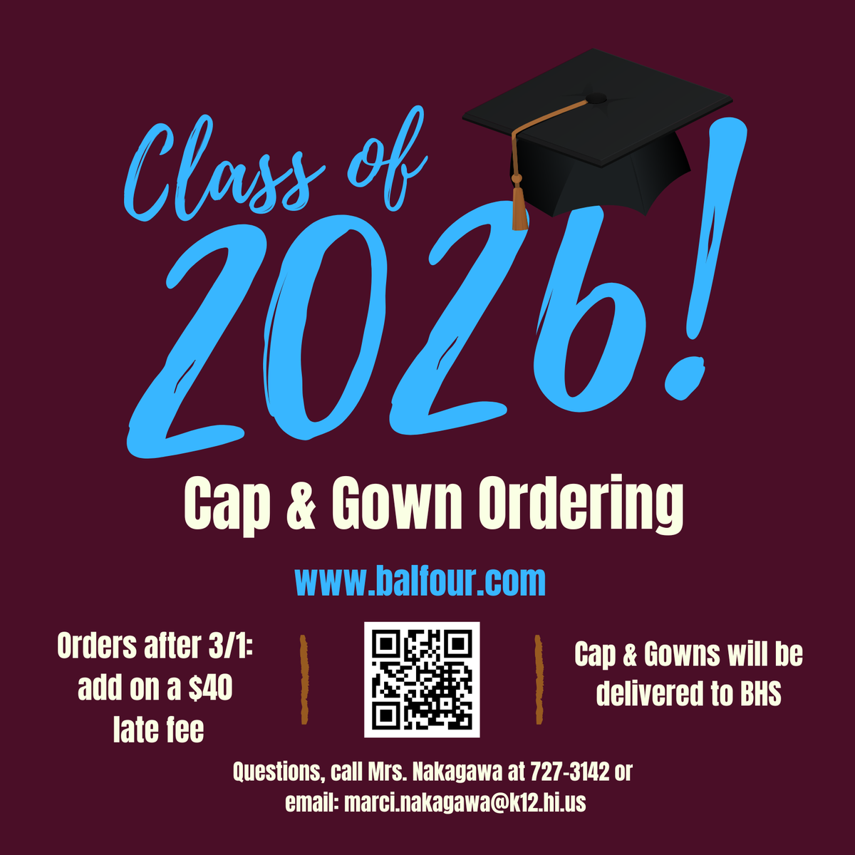 cap and gown