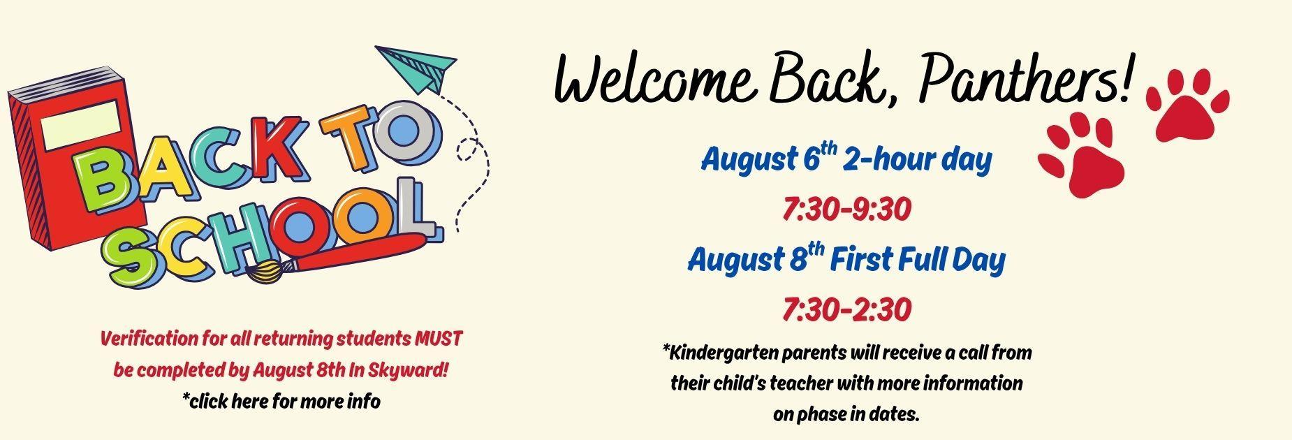 welcome back!