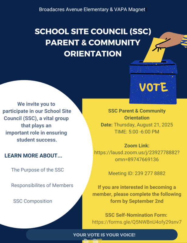 SSC Meeting and Self-Nomination.