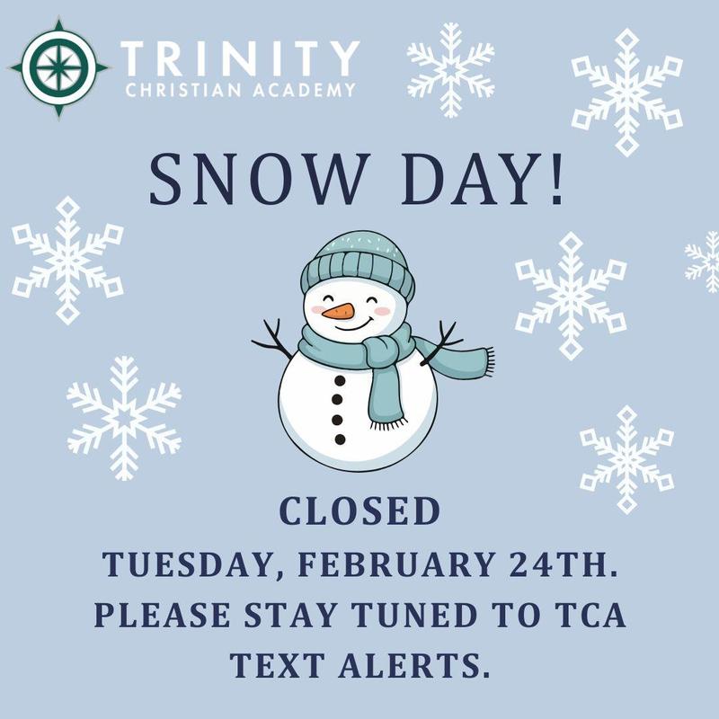 Snow Day, TCA Closed Tuesday, 2/24