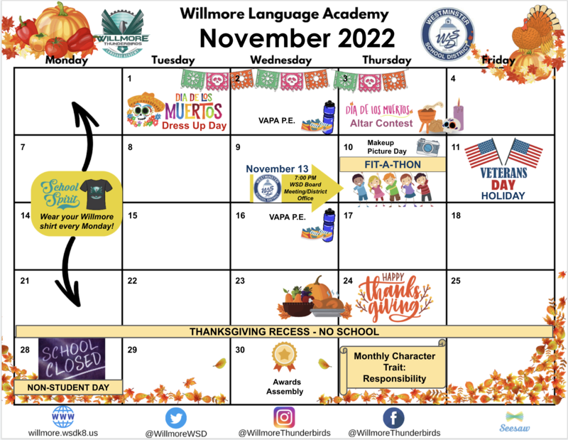 November 2022 Community Calendar