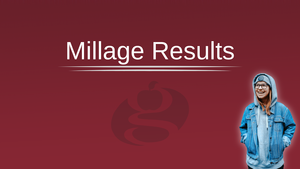millage results with girl in denim jacket smiling