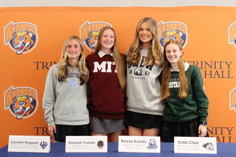 Trinity Hall Celebrates Commitments of Four Senior Athletes