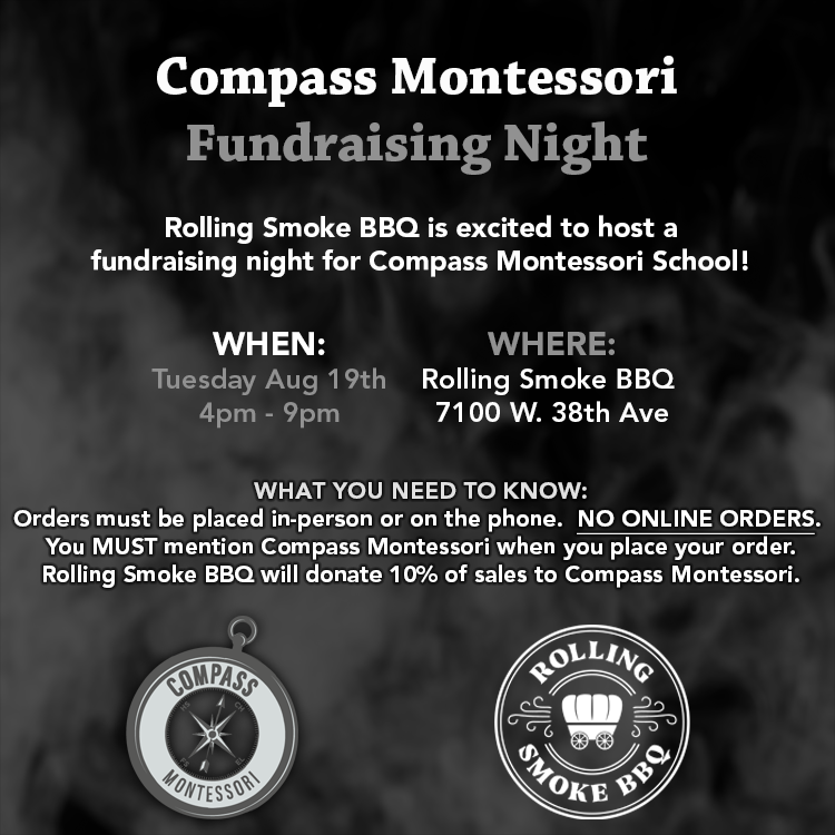 Rolling Smoke BBQ Compass Night