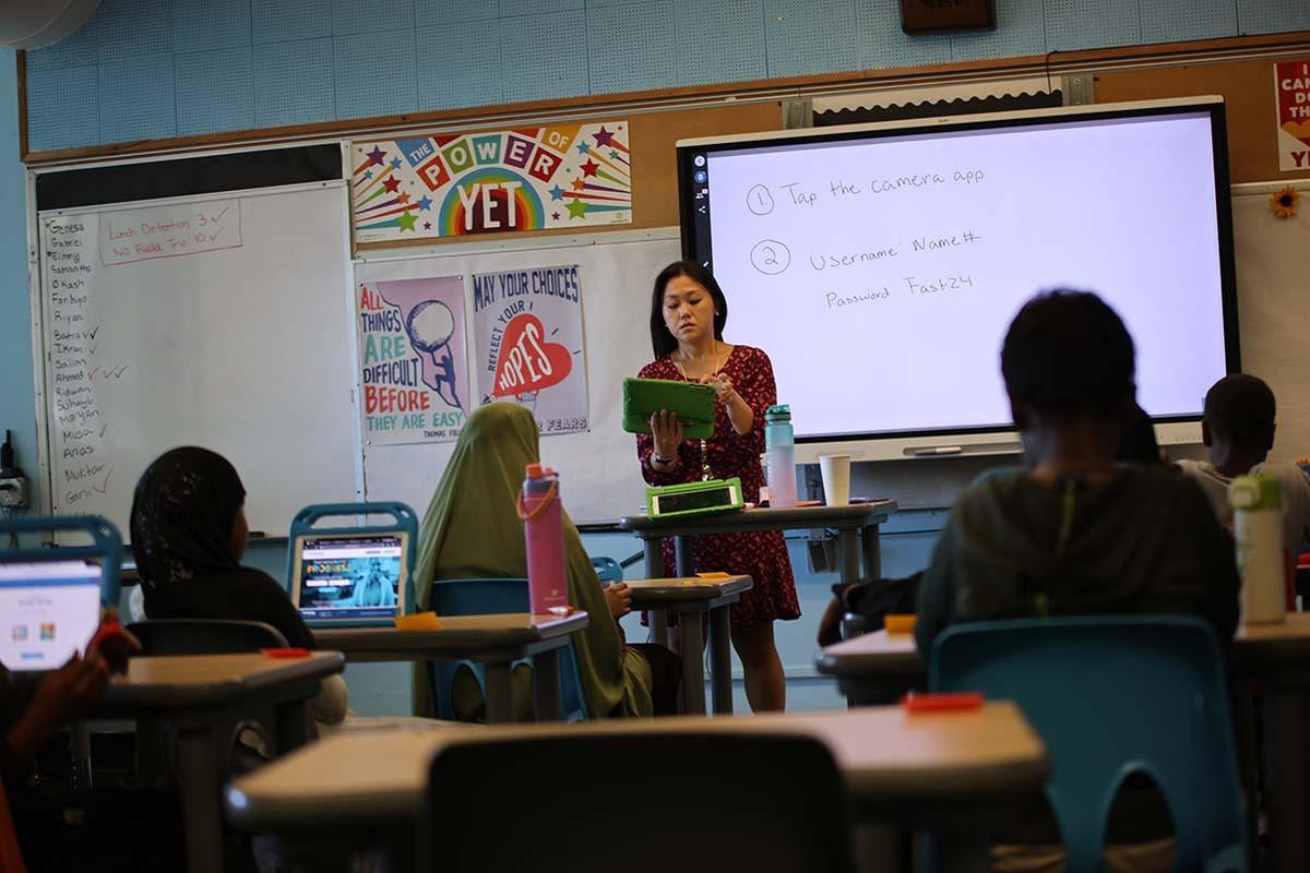 HSA Twin Cities teacher addressing a class