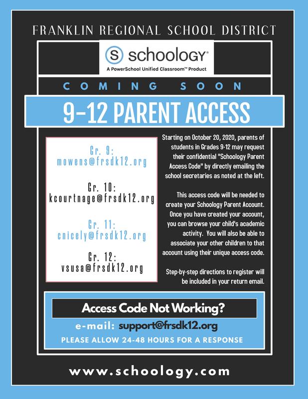 Gr. 9-12 Parent Schoology Access