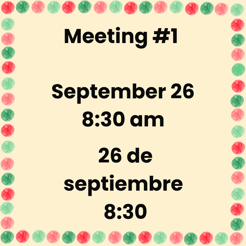 Sep 26 Meeting