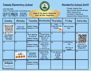 September Calendar 2025