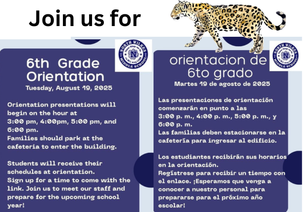 6th Grade Orientation