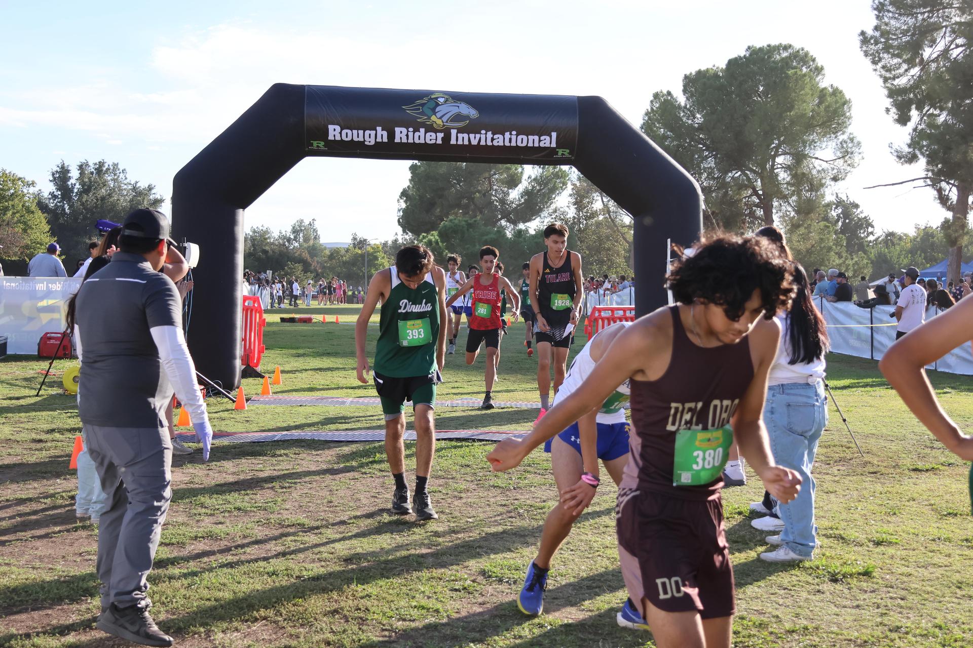 cross country runners in action