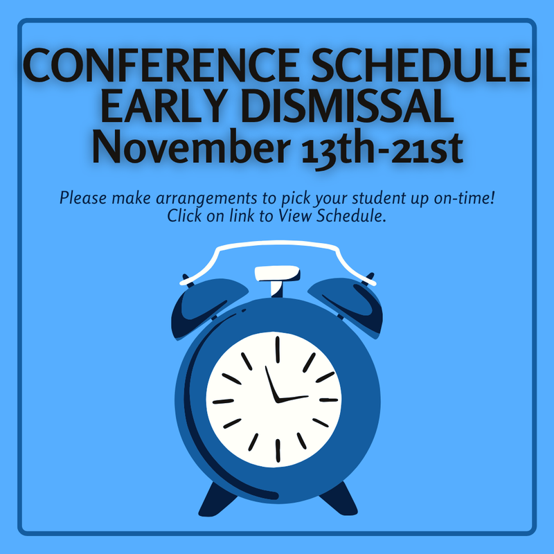 Conference Schedule - Early Dismissal