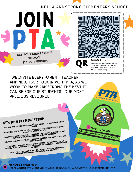 PTA Membership Drive flyer