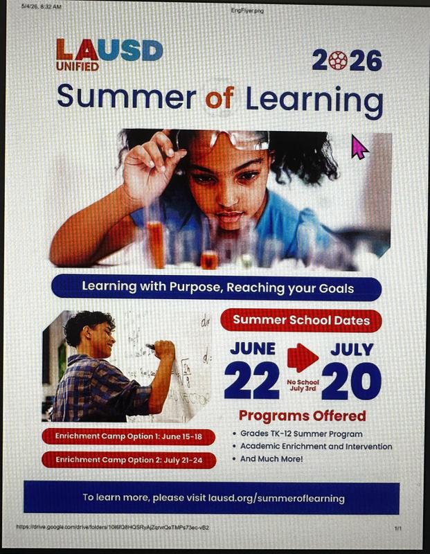 AS summer school flyer