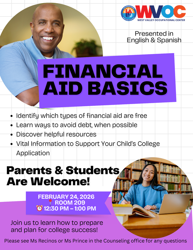 Financial Aid Basics flyer (English)