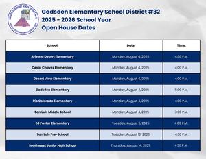 open house dates