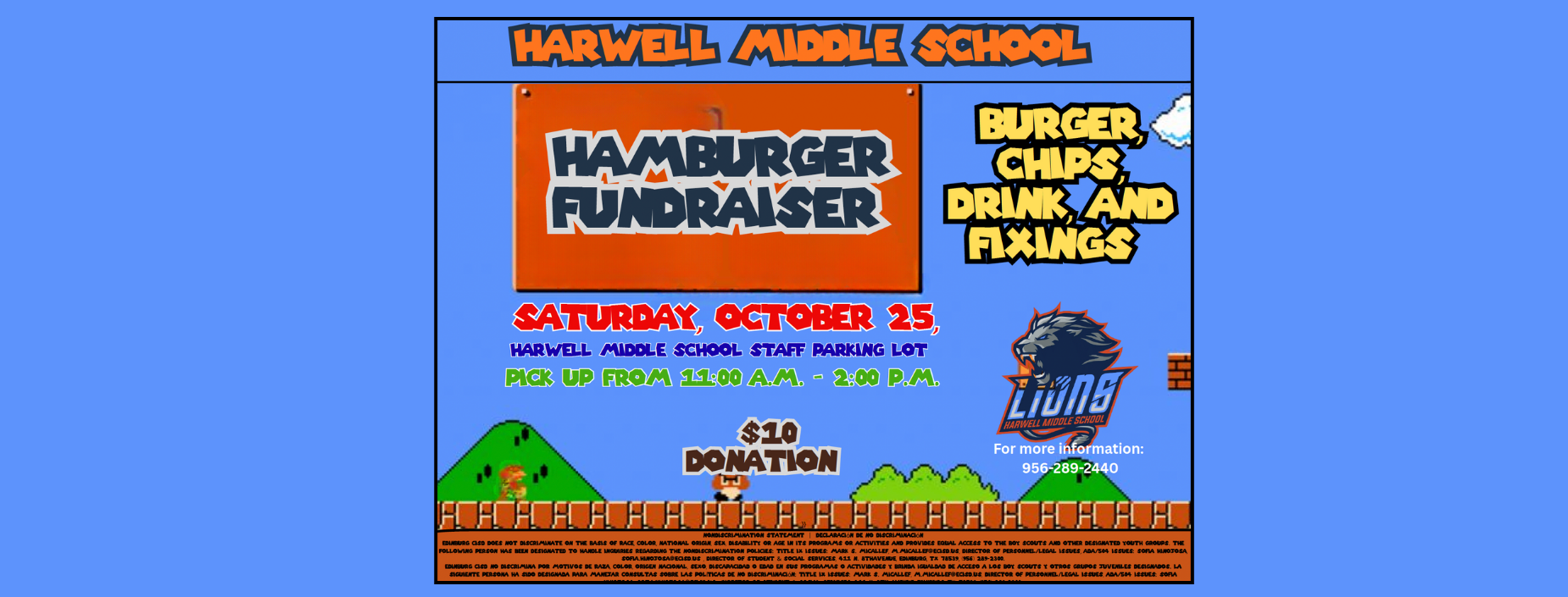 Burger Fundraiser