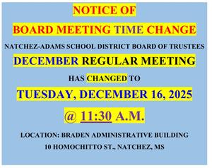 Board Meeting Changed