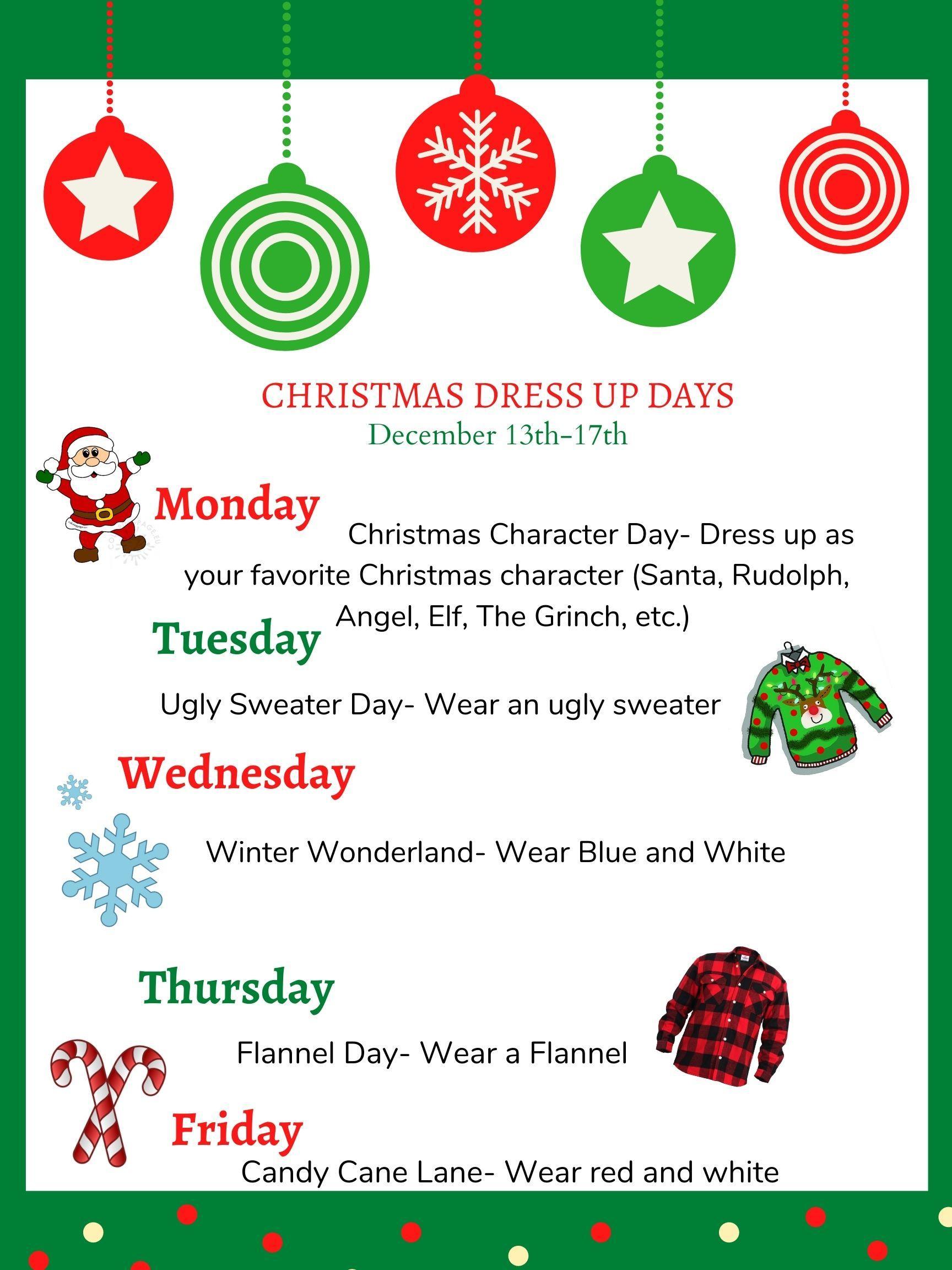 christmas dress up days