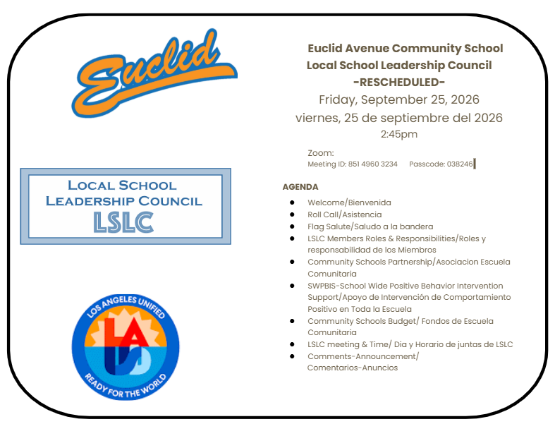 LSLC Meeting/ Justa de LSLC