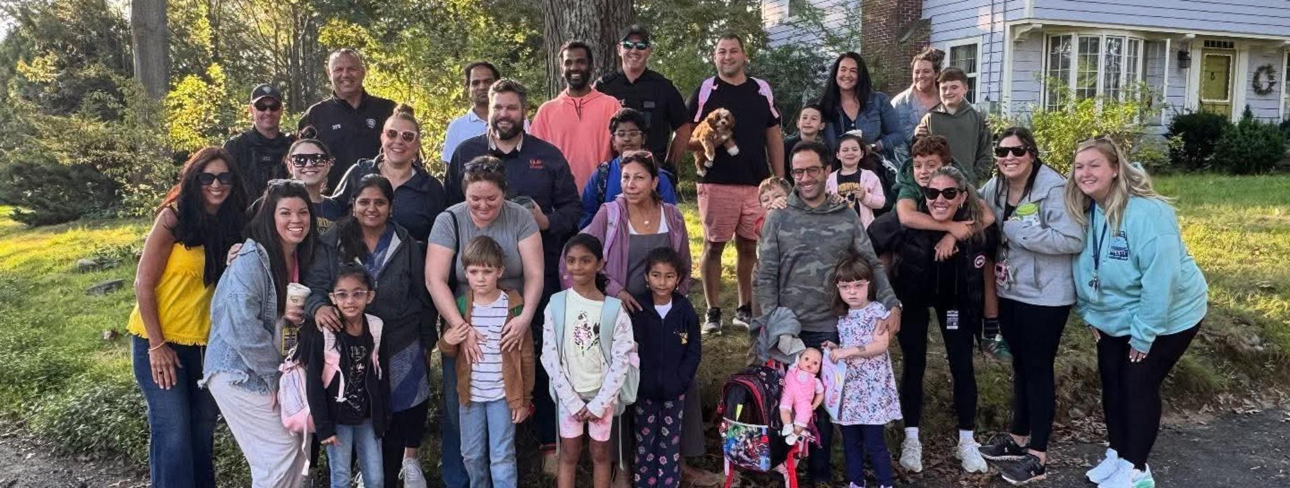 Safe Walk to School day with Woodridge