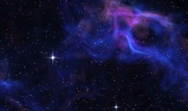 Stars on a black and purple galaxy backdrop