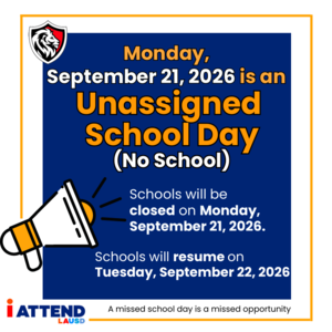 No School Monday Sept 18