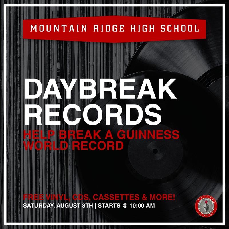 Free vinyl records, CDs, cassettes, and more for all students who attend.
