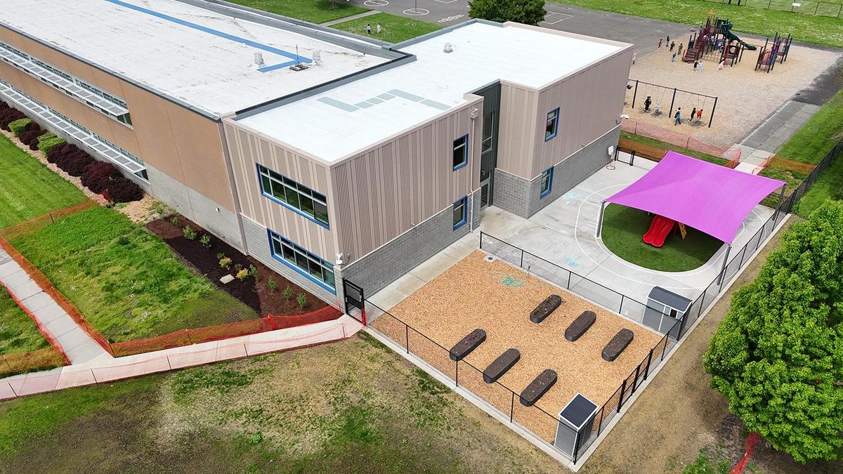 Fern Hill addition aerial view