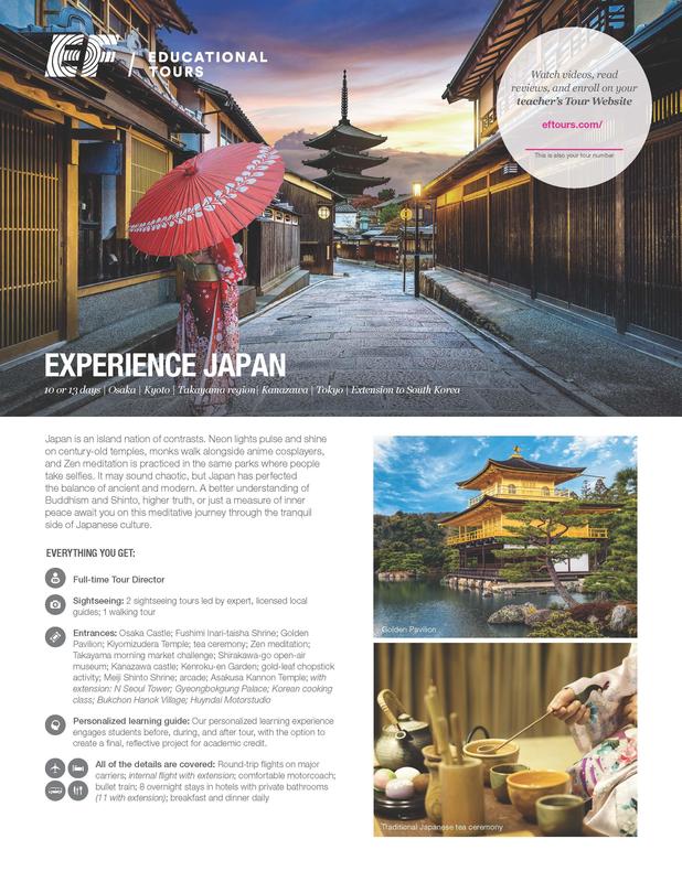 Japan Tour flyer