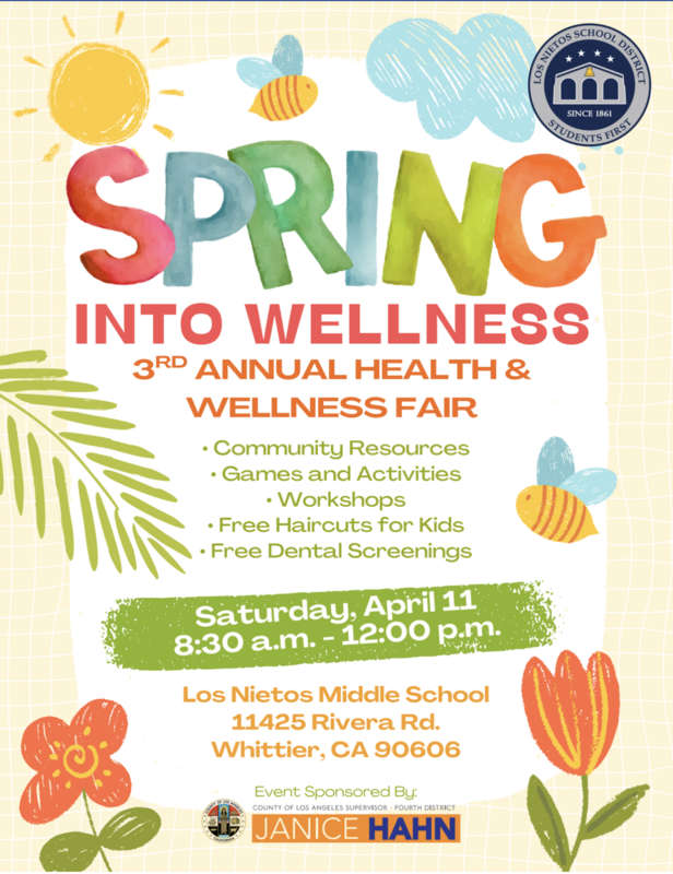 Los Nietos School District Annual Health Fair Featured Photo