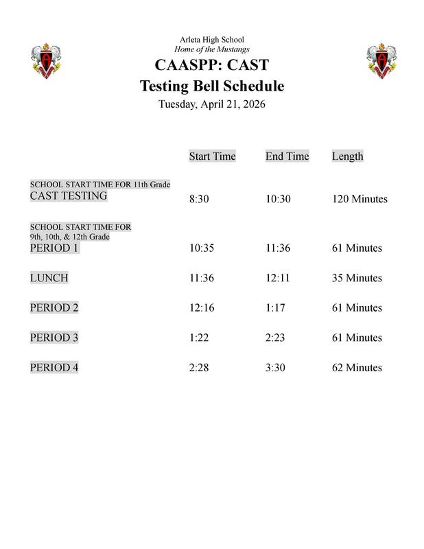 bell schedule