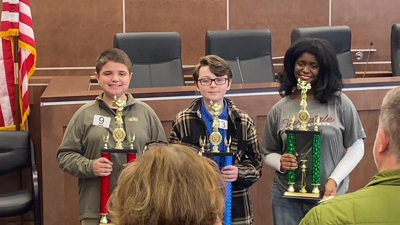 Lauderdale County Spelling Bee 2026 Top Three Finalists