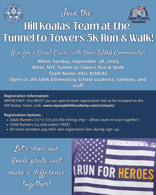 Hill Koalas Team for the NYC Tunnel to Towers 5K Run and Walk