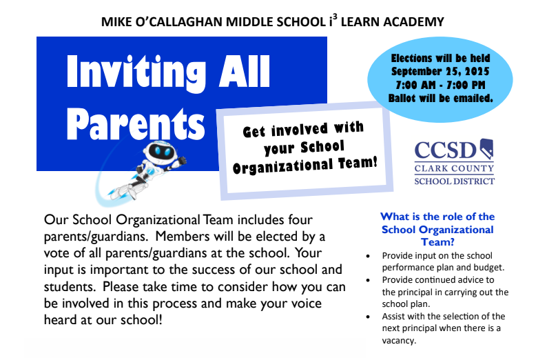 Parents, join the 25-26 School Organization Team! Featured Photo