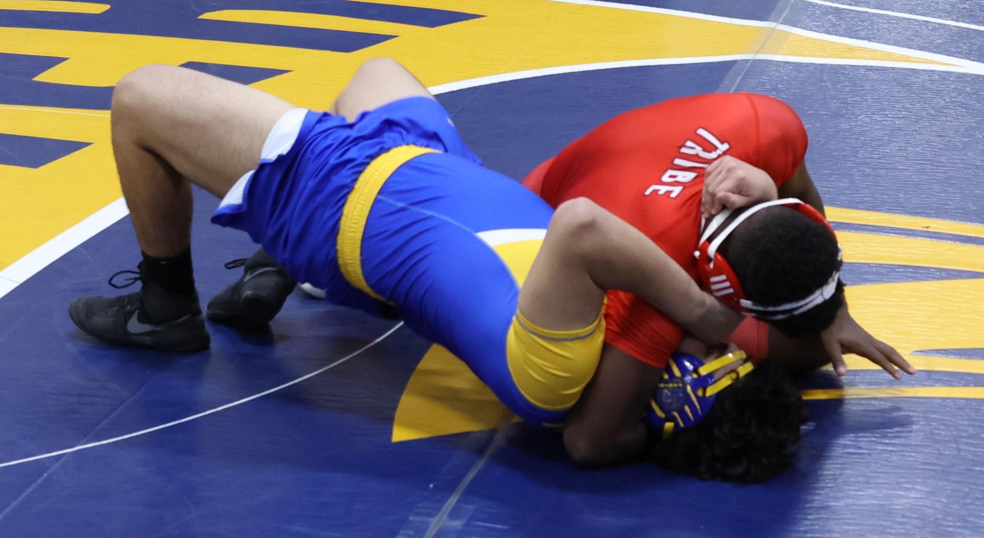 wrestlers in action at parlier