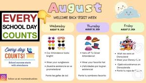 Welcome Back Spirit Week