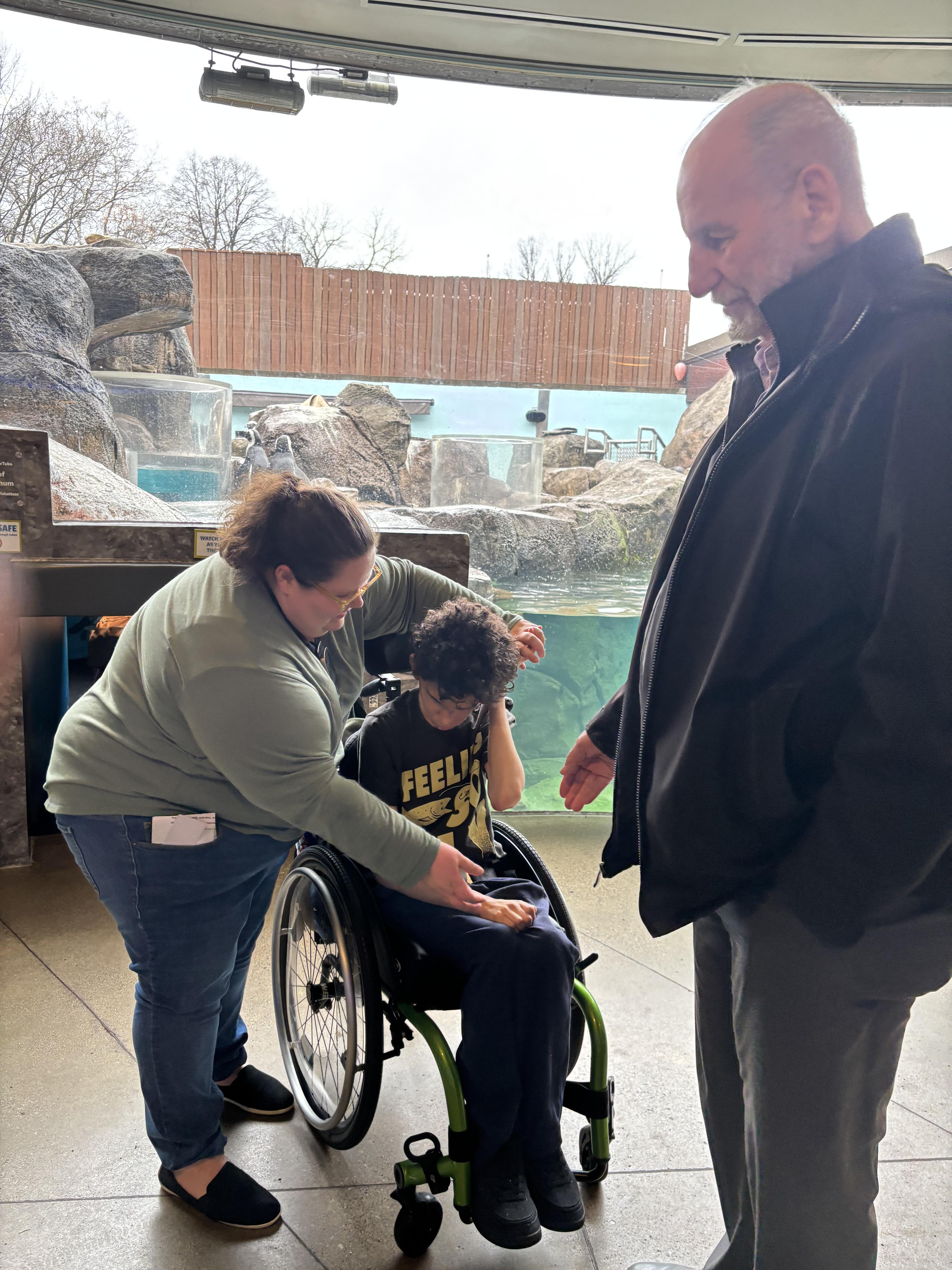 Steve Belle with students