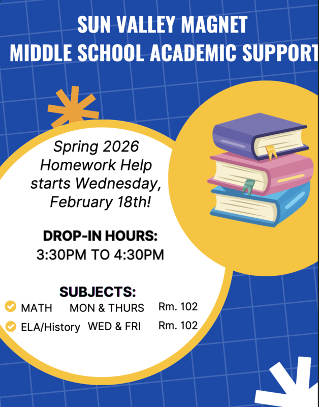 flier for spring after school tutoring