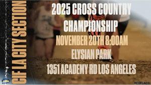 City Cross Country Championship announcement from social media